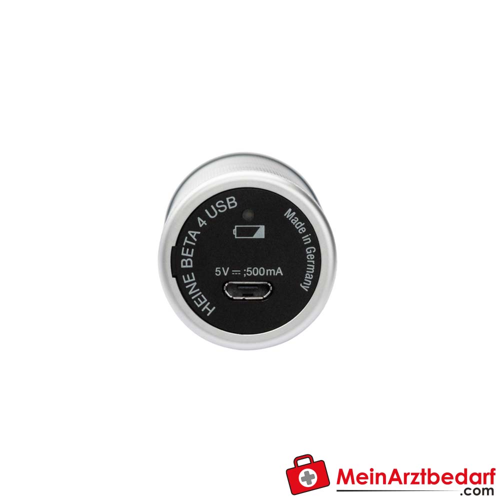 HEINE G100 LED GESCHLITZTES KOPFSTÜCK - BETA4 USB Ladegriff + USB Kabel + Steckernetzteil.