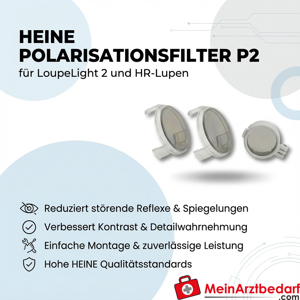 Heine polarisation filter P2 for LoupeLight 2 and HR loupes