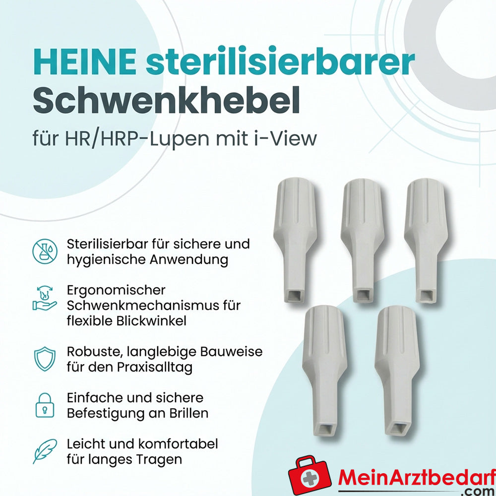 Heine sterilisable swivel lever for HR/HRP loupes with i-View
