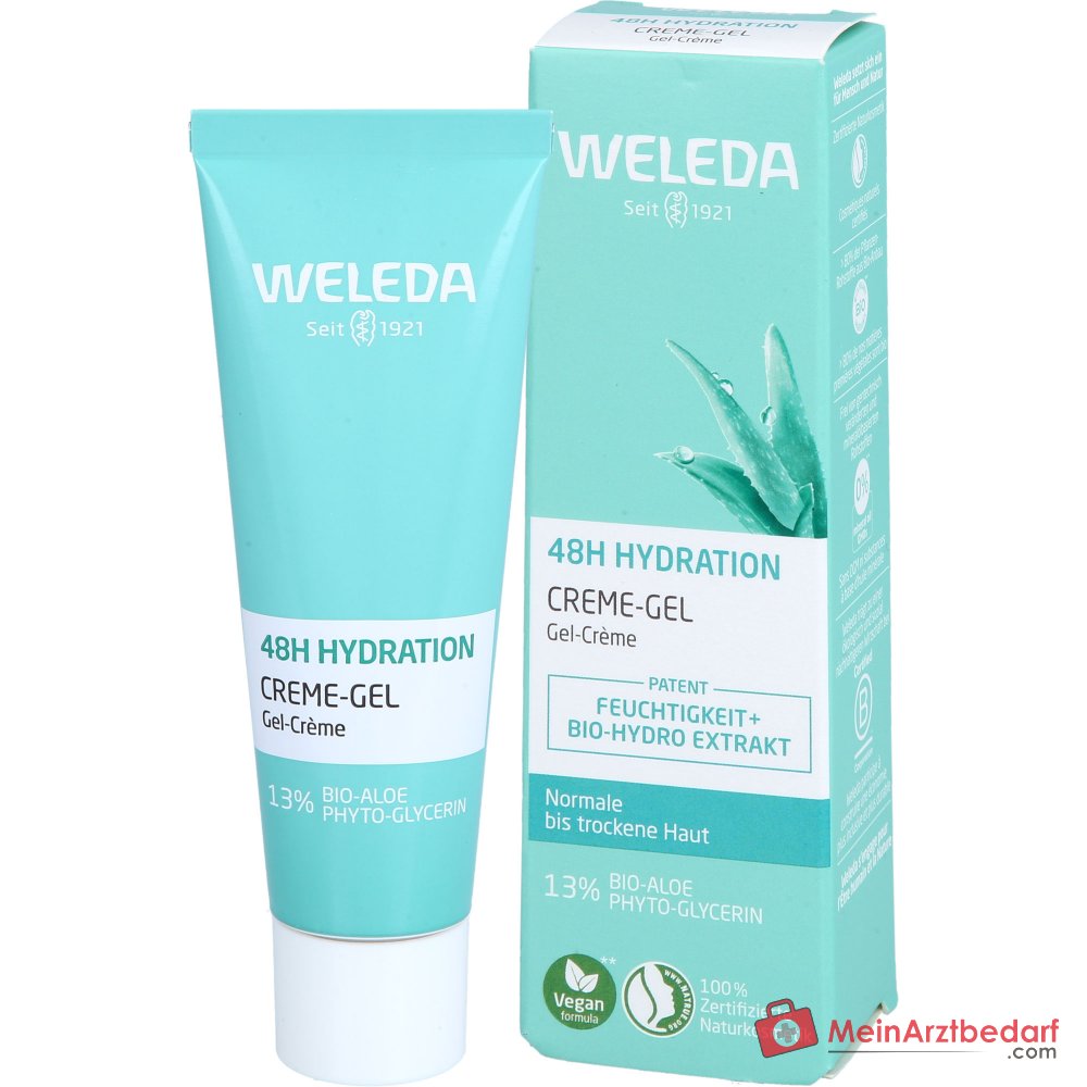 Weleda Crème-Gel Hydratation 48H, 30 ml