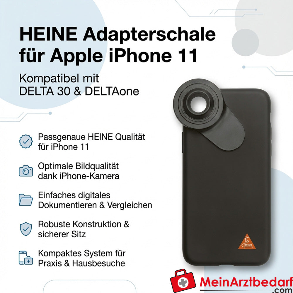 Heine DELTA 30/DELTAone adapter shell for Apple iPhone 11