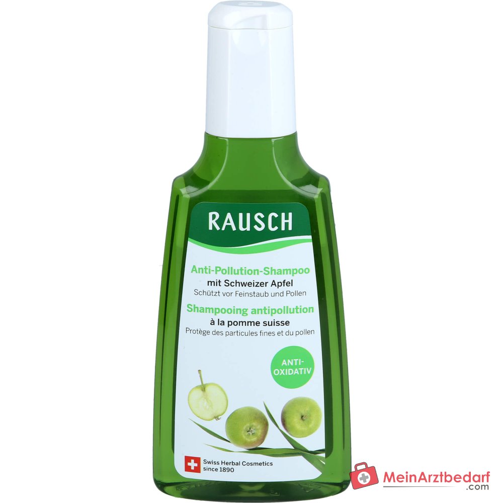 Rausch Anti-Pollution Shampoo mit Schweizer Apfel, 200 ml.