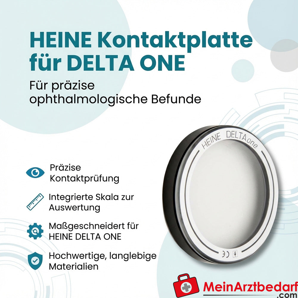 Heine contact plate with scale for DELTA ONE ophthalmoscope