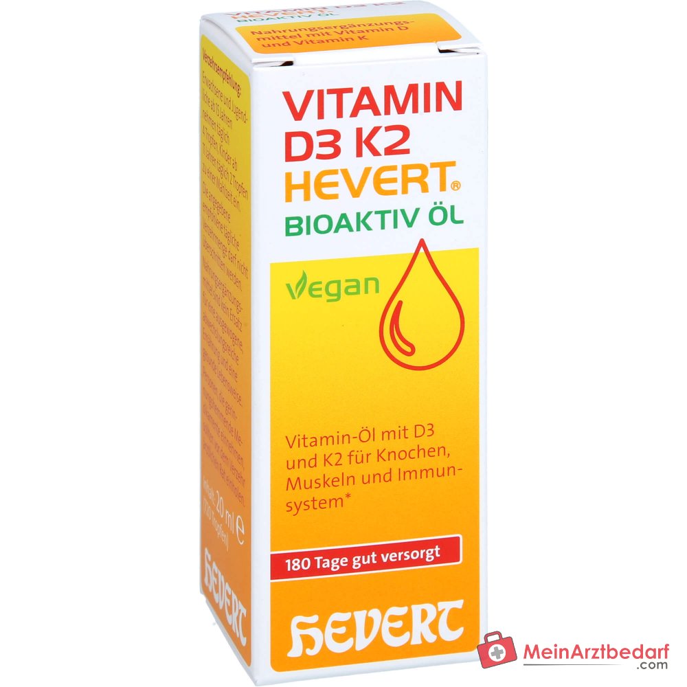 Hevert Vitamin D3 K2 Bioaktiv Öl, 20 ml