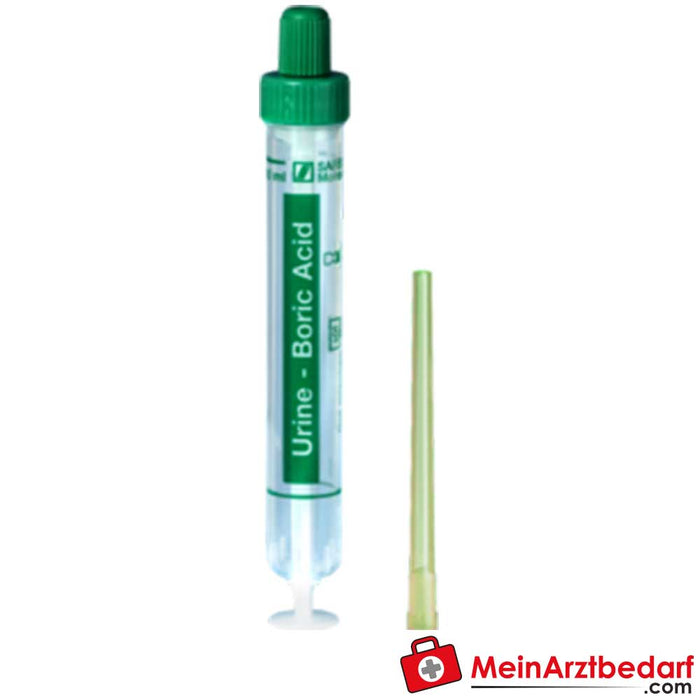 Sarstedt Urin-Monovette®, ácido bórico 10 ml, 100 piezas.