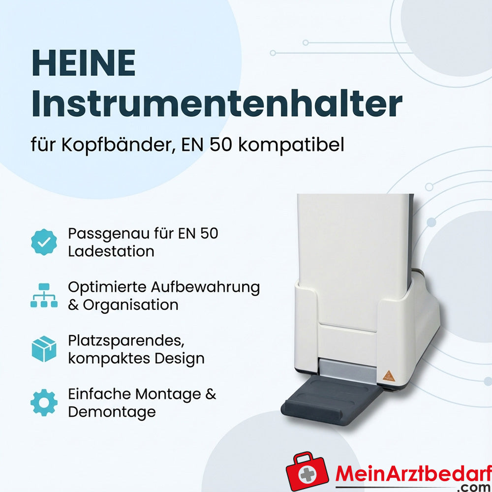 Heine instrument holder for headband compatible EN 50 charging station