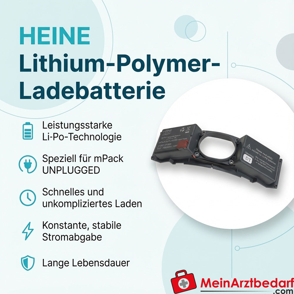 HEINE Lithium-Polymer-Ladebatterie für mPack UNPLUGGED