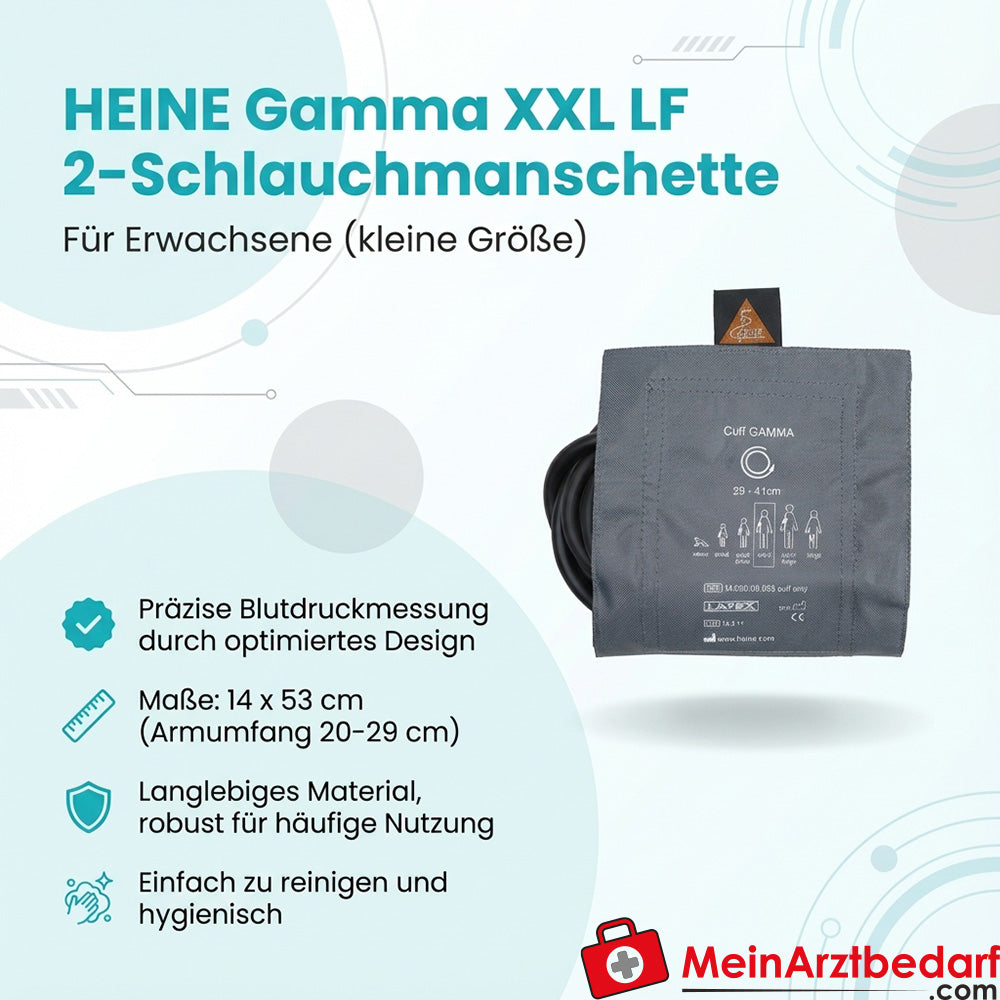 Heine Gamma XXL LF 2-tube cuff 14 x 53 cm adults (arm circumference 20-29 cm)