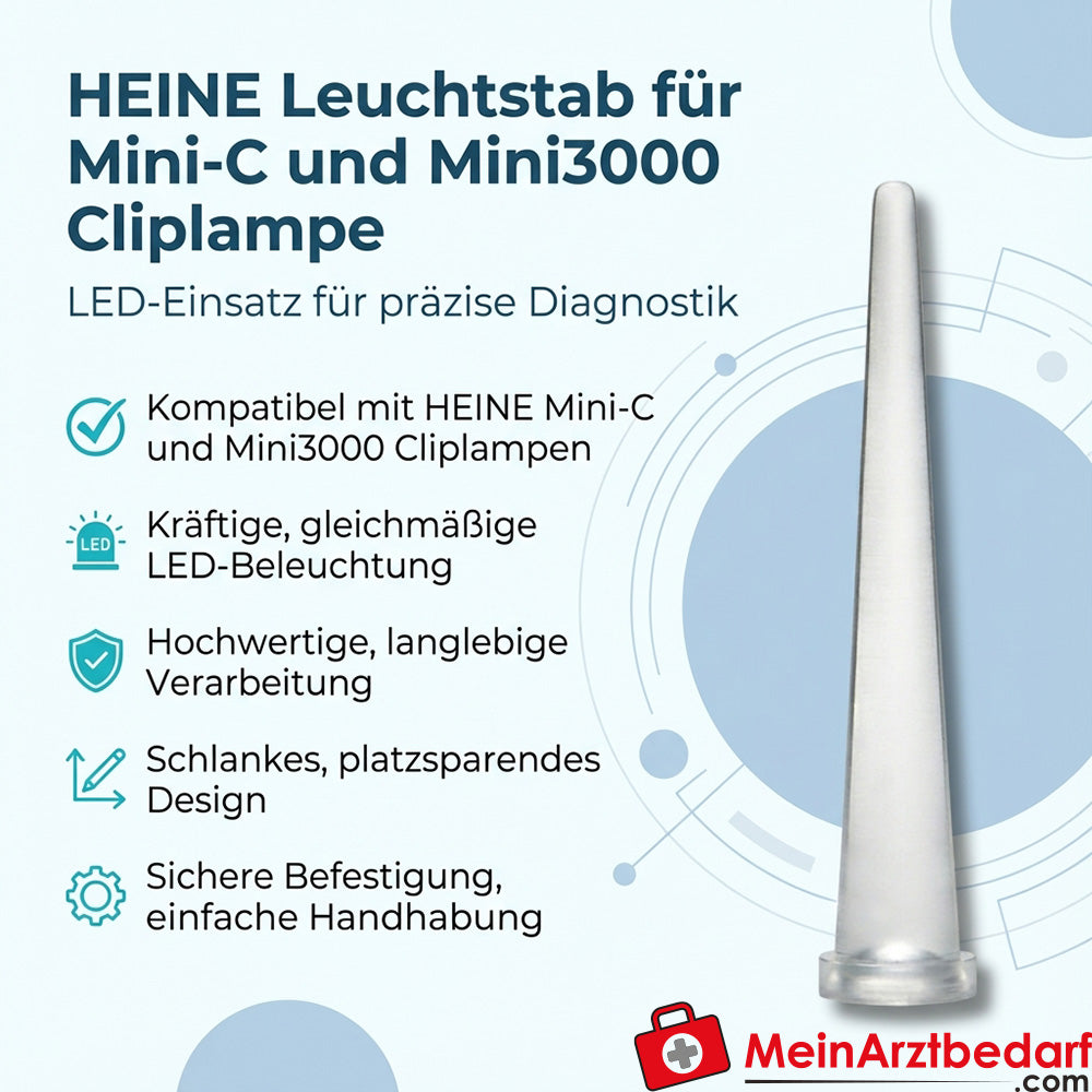 Heine light stick for Mini-C and Mini3000 clip lamp, LED insert