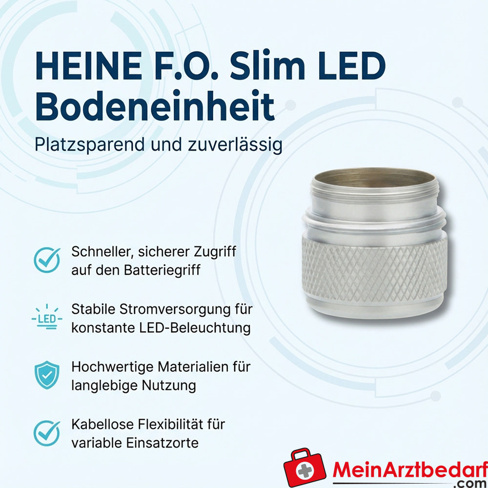 HEINE F.O. Slim LED Laryngoskop-Batteriegriff Bodeneinheit