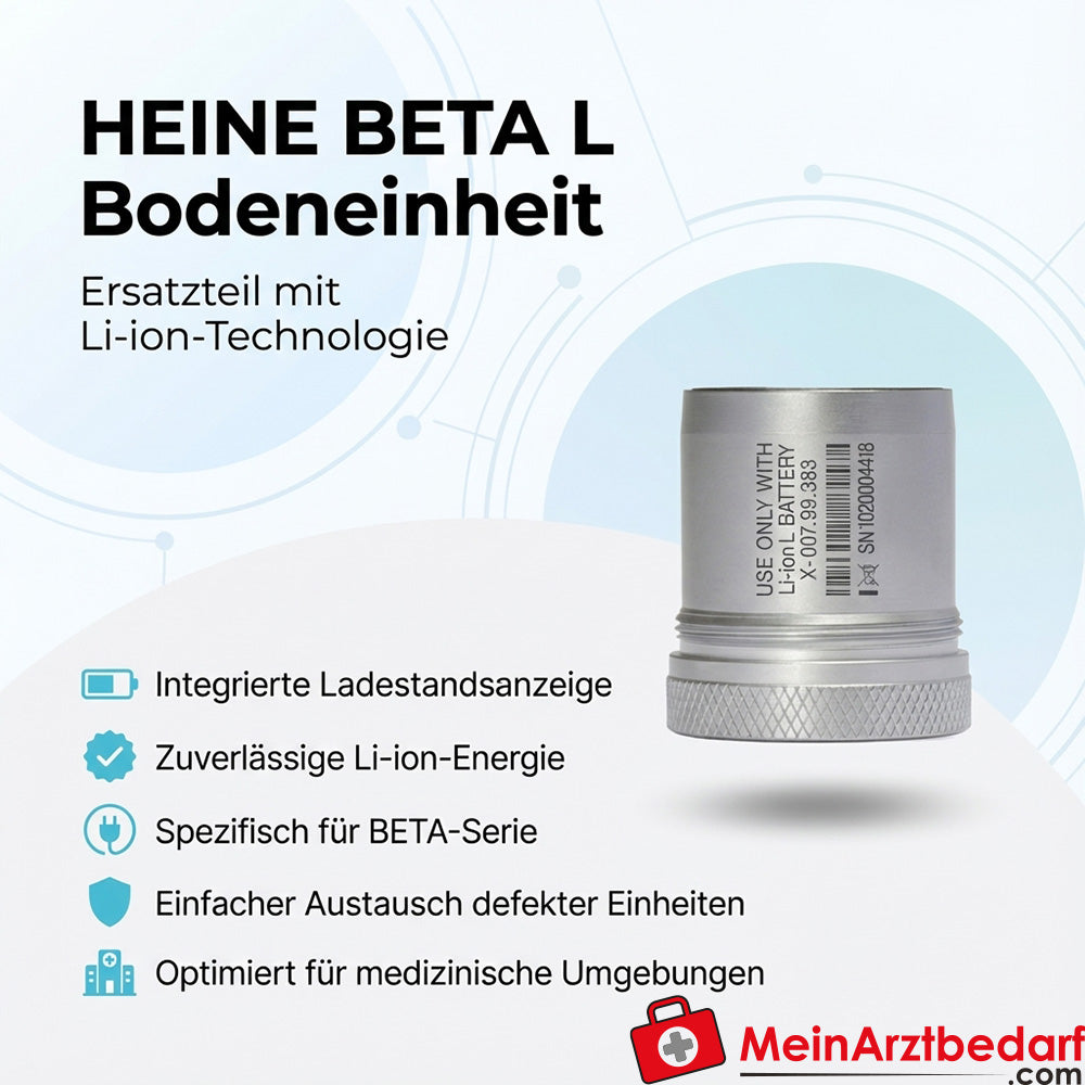 Heine BETA L floor unit Li-ion spare part with charge level indicator