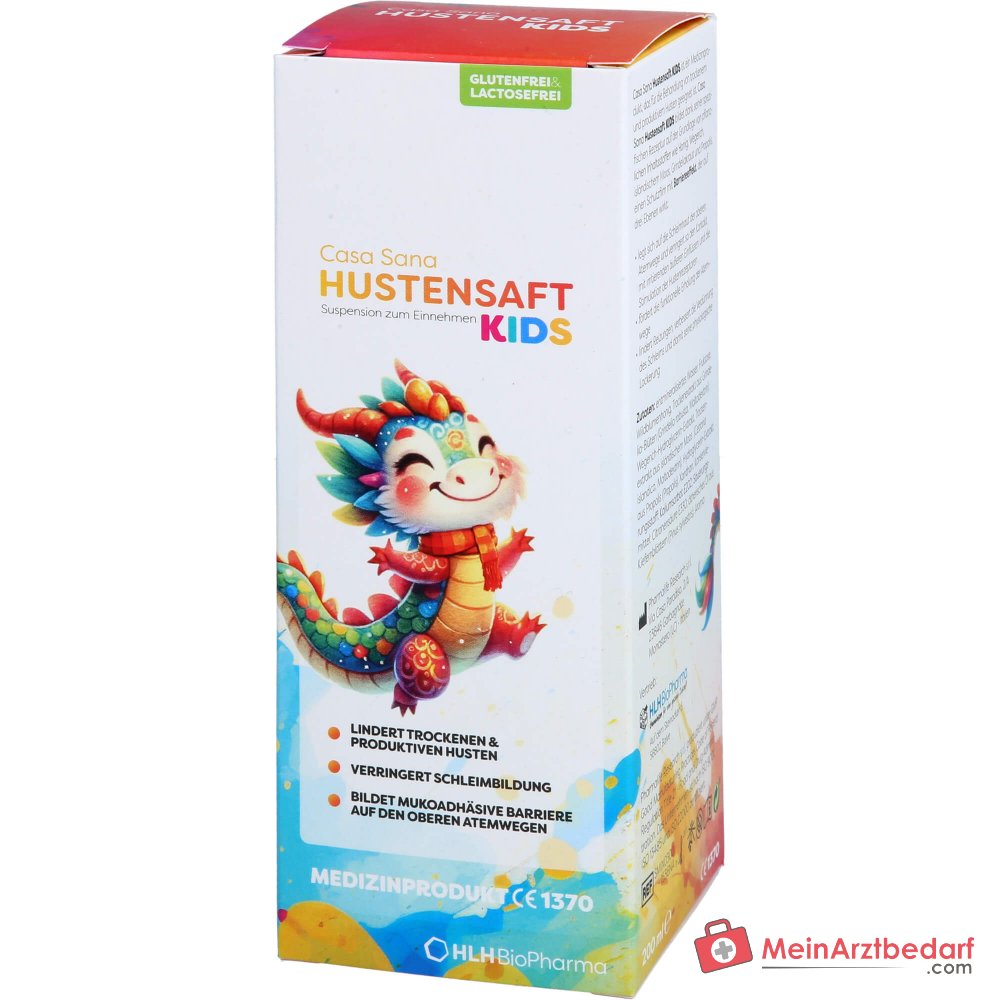 Casa Sana Hoestsiroop Kinderen met honing, weegbree & propolis 200 ml