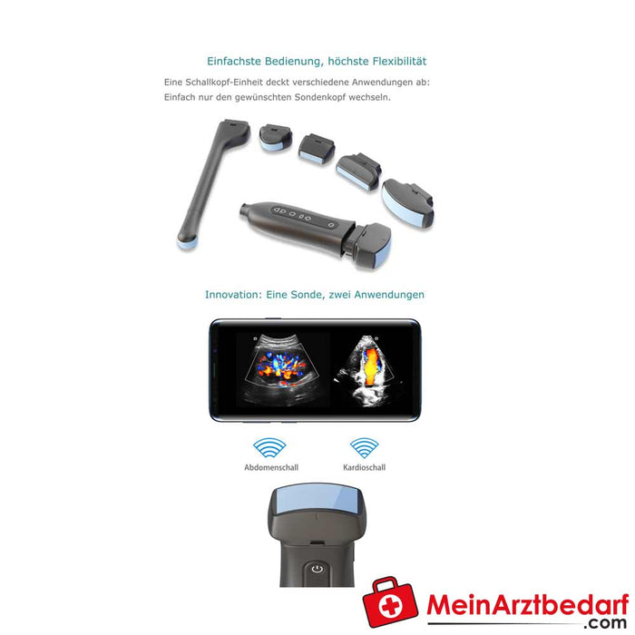 Youkey accessoires voor Q7 draadloze echografie - mobiel echoapparaat