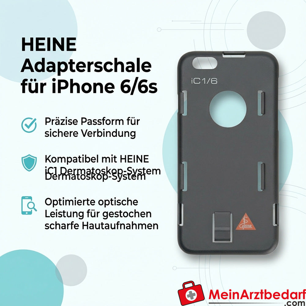 Heine adapter shell for iPhone 6/6s, compatible with iC1 dermatoscope system
