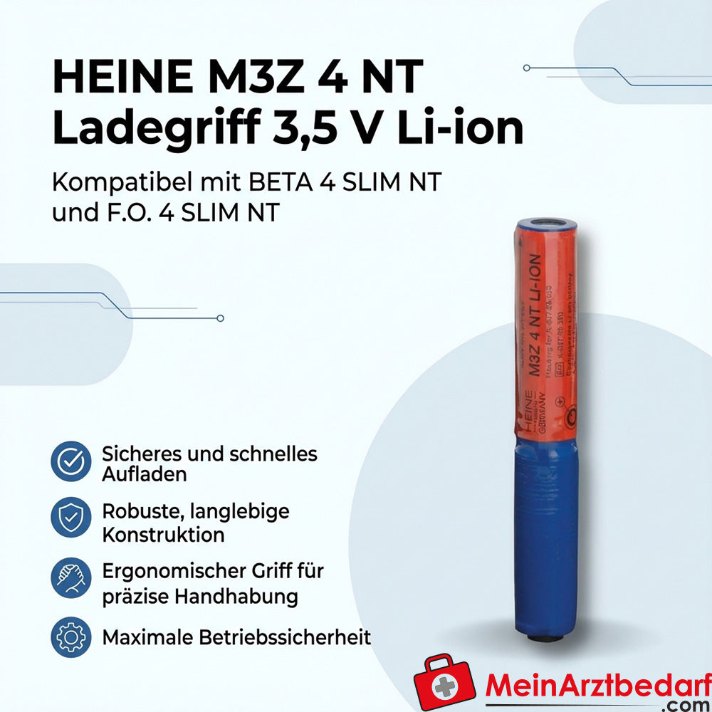 Heine M3Z 4 NT Charger 3.5 V Li-ion charging handle for BETA 4 SLIM NT and F.O. 4 SLIM NT