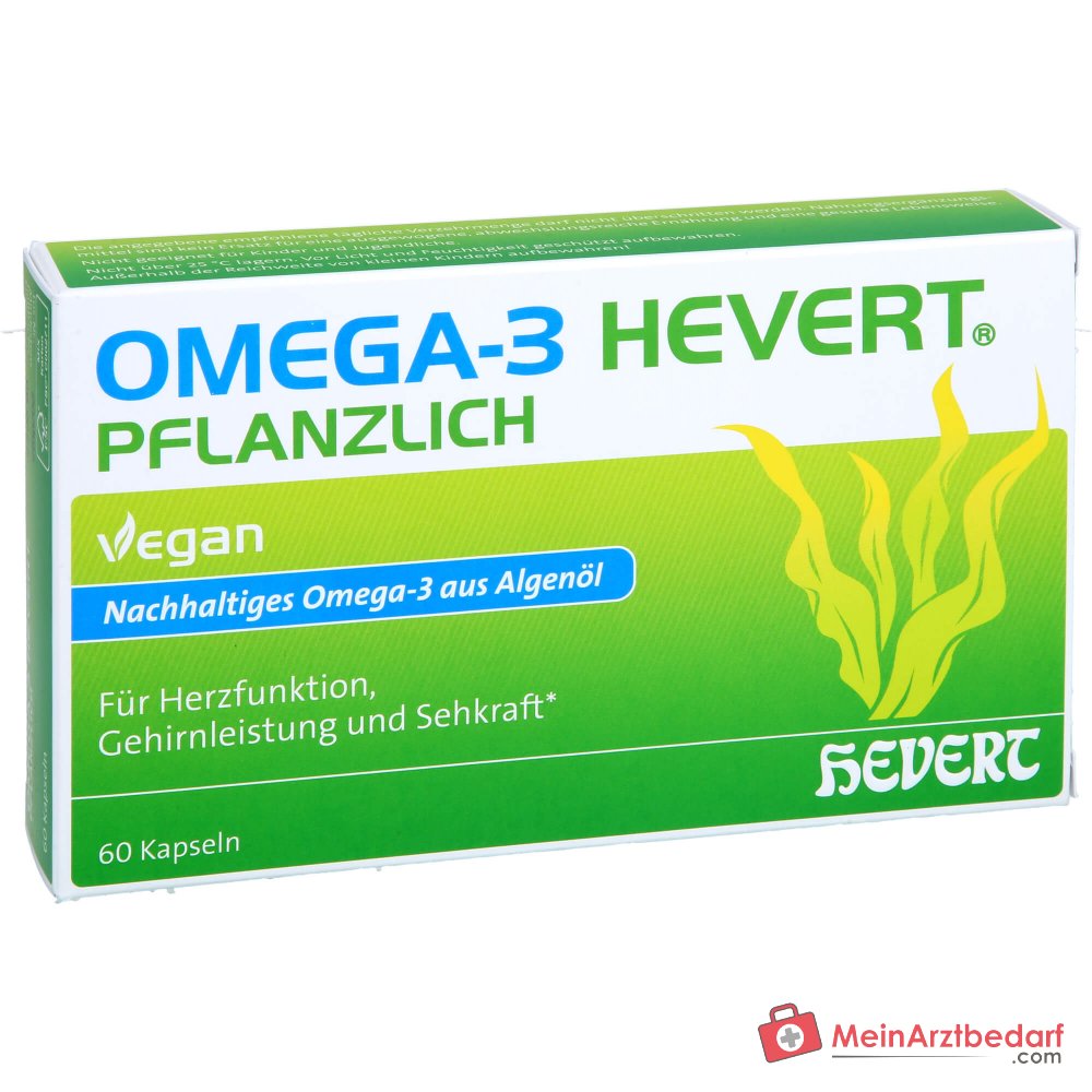 Hevert Omega-3 vegetal cápsulas blandas veganas, 60 u.