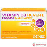 Hevert Vitamin D3 2000 IE Immun Aktiv Vitamin Kapseln, 60 St.