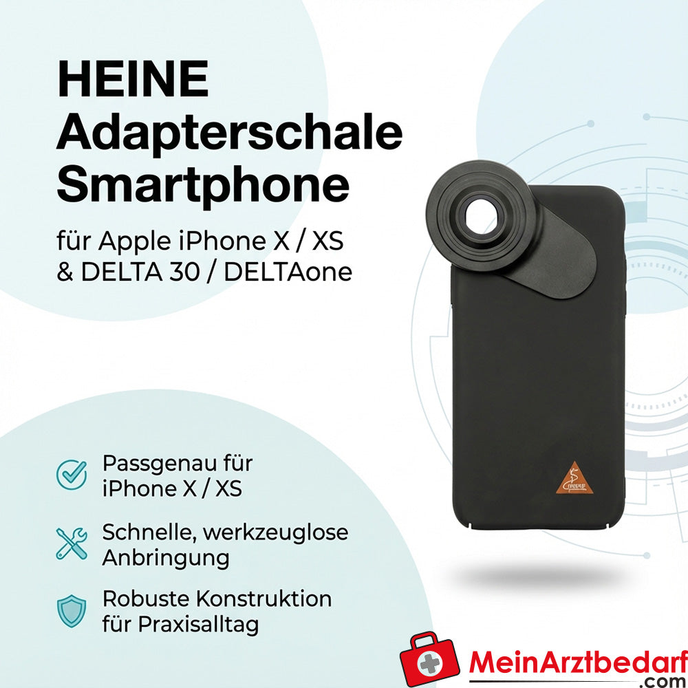 Heine adapter shell for iPhone X/XS for dermatoscope DELTA 30 and DELTAone
