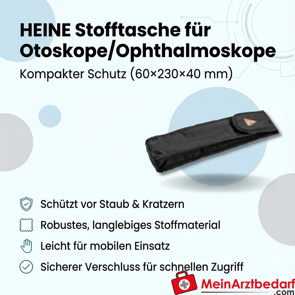 Heine cloth bag for otoscopes and ophthalmoscopes 60 x 230 x 40 mm