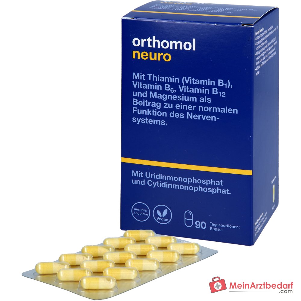 Orthomol Neuro Kapseln mit B-Vitaminen und Magnesium, 90 St..