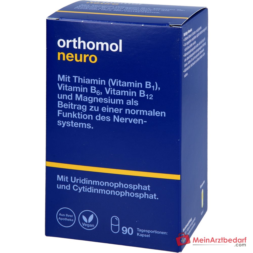 Orthomol Neuro Kapseln mit B-Vitaminen und Magnesium, 90 St..