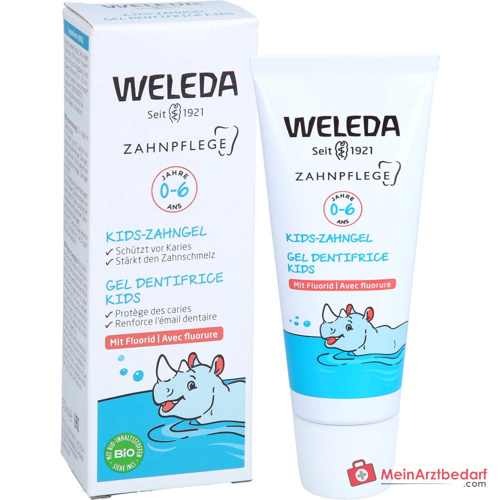 Weleda Kids-Zahngel mit Fluorid Natriumfluorid Zahngel, 50 ml