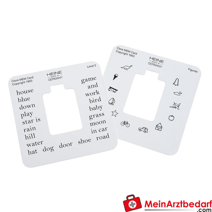 HEINE Beta 200 line skiascope fixation cards