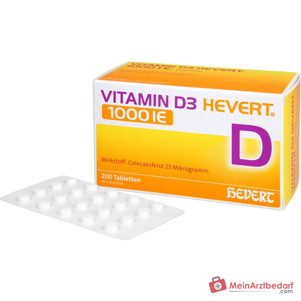 Hevert Vitamin D3 1000 IE Tabletten, 200 St.