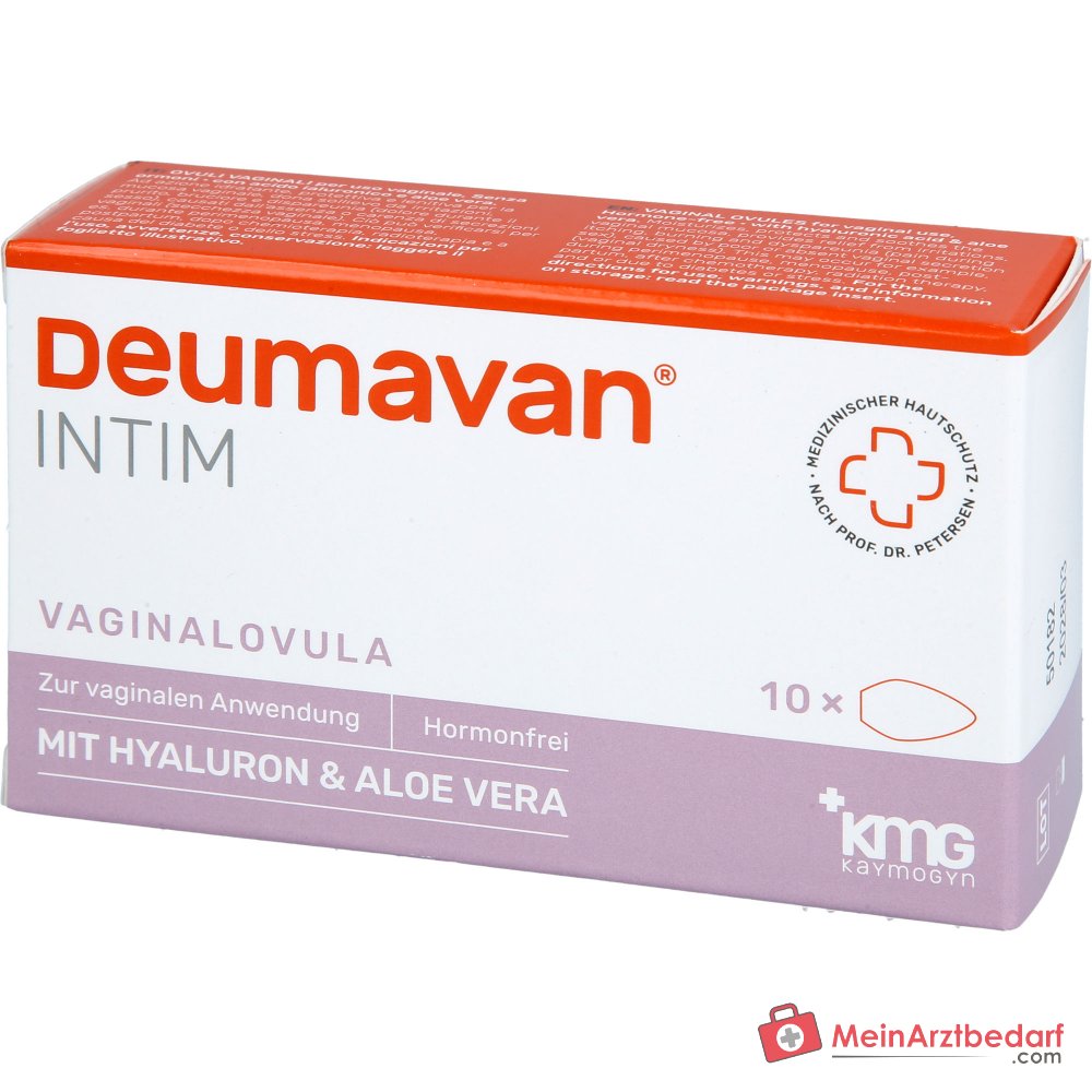 Deumavan Intim Vaginalovula Hyaluronsaeure / Aloe Vera Ovula, 10 St..