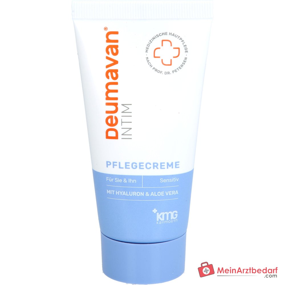 Deumavan Intim Pflegecreme Hyaluron / Aloe Vera / Mandelöl Creme, 50 ml.