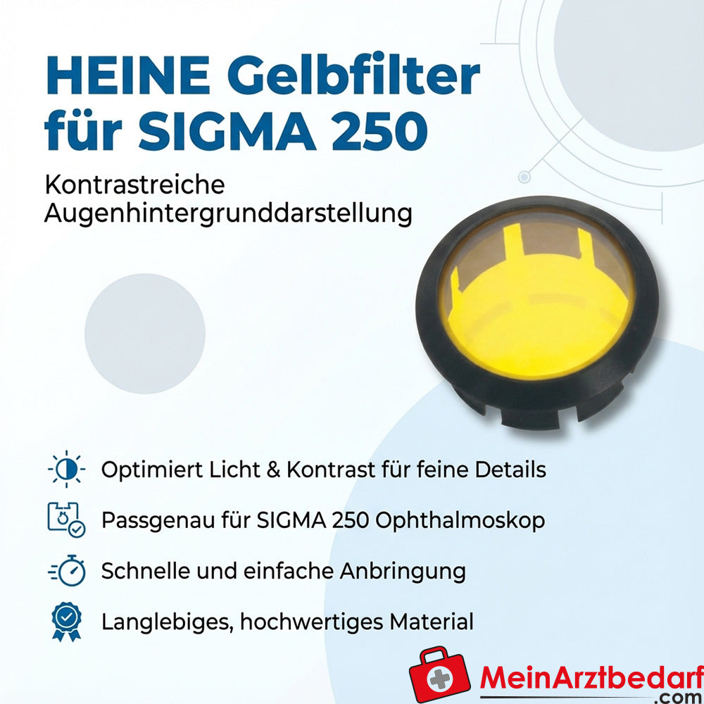 Heine yellow filter for SIGMA 250 indirect binocular ophthalmoscope