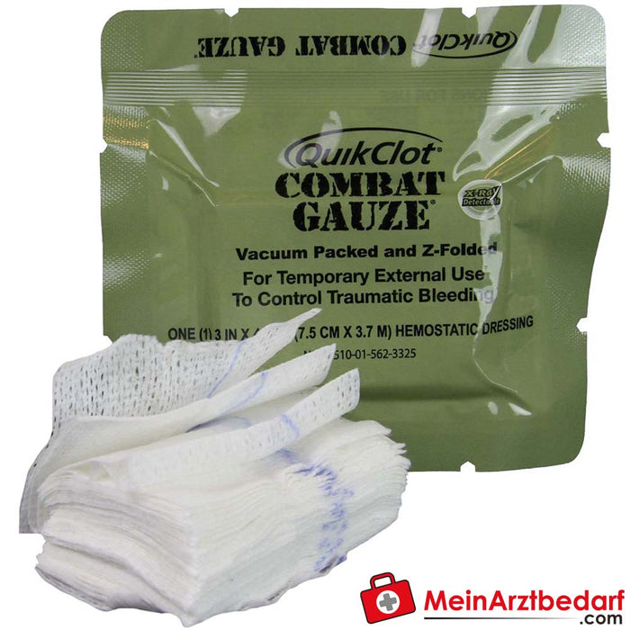 QuikClot® Combat Gauze Z-Fold Vacuum Pack, 7,5 cm x 3,7 m