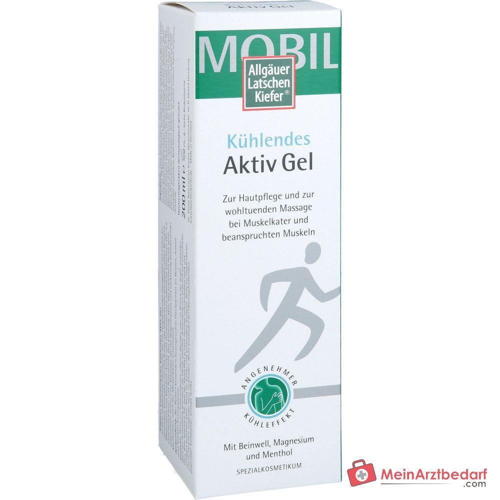 Allgäuer Latschenkiefer Kühlendes Aktiv Gel Menthol / Beinwell / Arnika / Campher / Magnesium / Panthenol Gel, 200 ml.