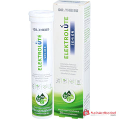 Dr. Theiss Elektrolüte Senior Magnesium / Natrium / Vitamin C / Vitamin B12 / Vitamin B5 / Vitamin B1 / Glucose / Weißdorn-Extrakt Brausetabletten, 20 St..