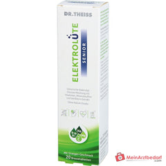 Dr. Theiss Elektrolüte Senior Magnesium / Natrium / Vitamin C / Vitamin B12 / Vitamin B5 / Vitamin B1 / Glucose / Weißdorn-Extrakt Brausetabletten, 20 St..