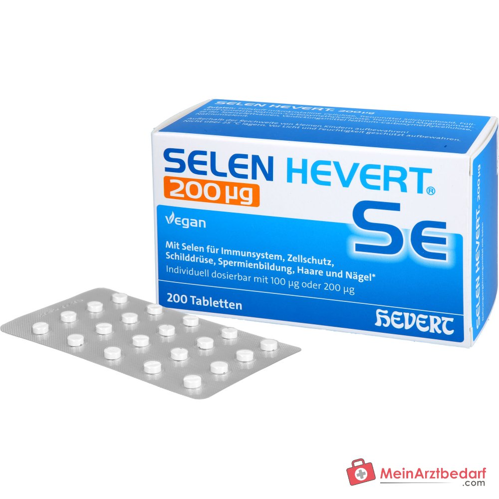Hevert Selen Natriumselenit Tabletten 200 µg, 200 St.