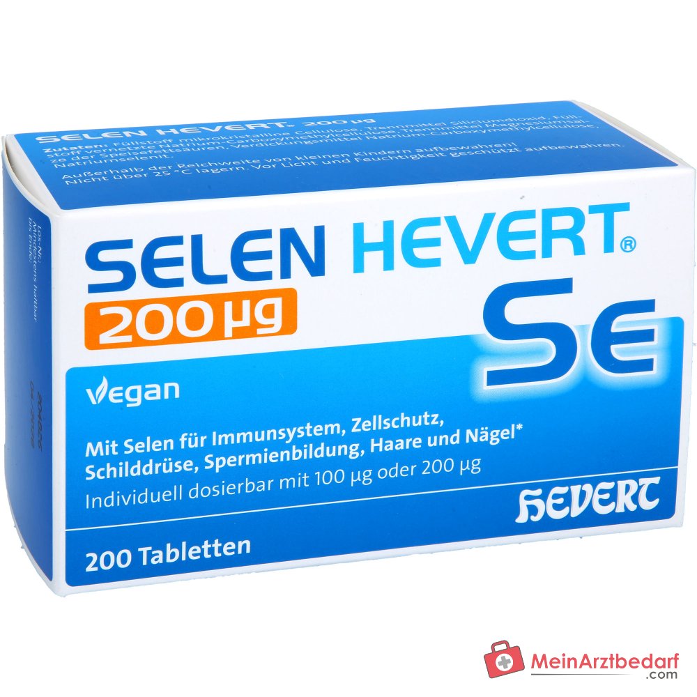 Hevert Selen Natriumselenit Tabletten 200 µg, 200 St.