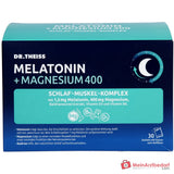 Dr. Theiss Melatonin / Magnesium / Baldrianwurzel-Extrakt / Vitamin D3 / Vitamin B6 Schlaf-Muskel-Komplex Pulver, 30 Beutel à 5 g.