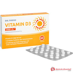 Dr. Theiss Vitamin D3 Cholecalciferol Tabletten 2000 I.E., 60 St..