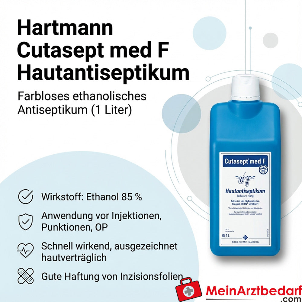 Hartmann Cutasept med F antiséptico cutáneo (etanol) incoloro 1 l