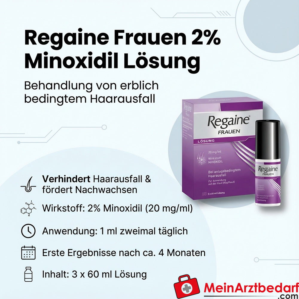 Regaine 2% Minoxidil soluzione 60 ml Johnson & Johnson contro la caduta dei capelli