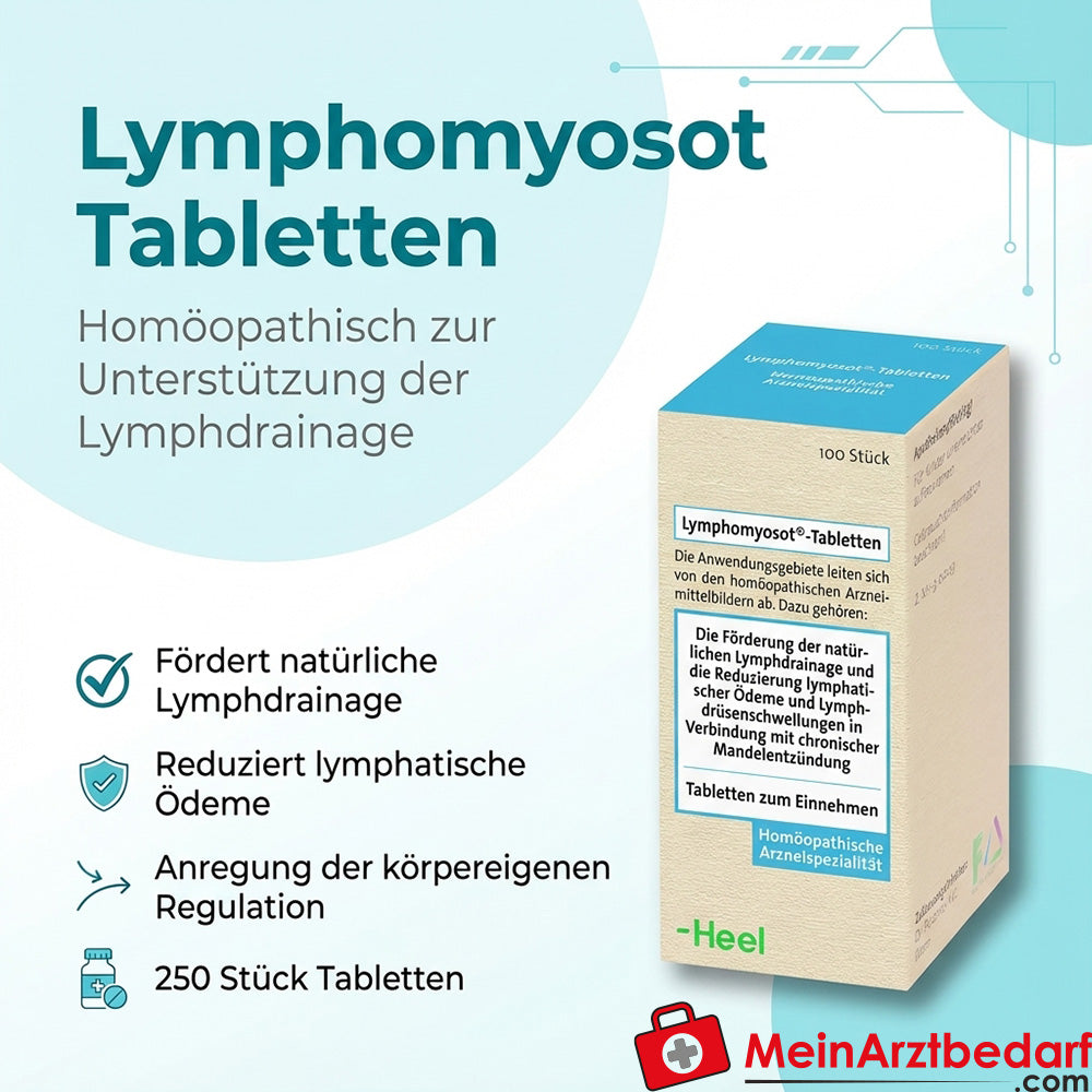 Heel Lymphomyosot Comprimidos 250 Cápsulas Homeopático para el drenaje linfático