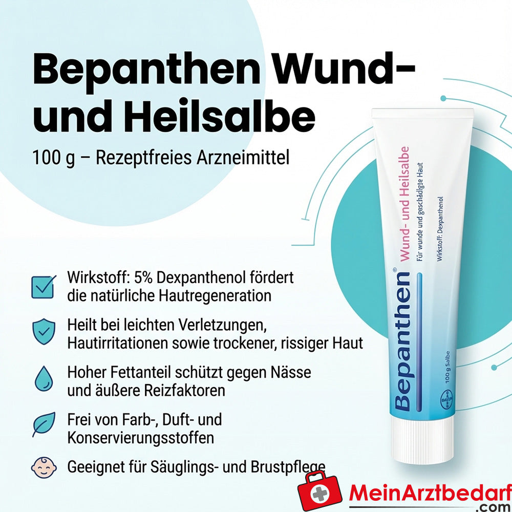 Bepanthen Wund- und Heilsalbe 100 g Dexpanthenol 5% | MeinArztbedarf.com Bepanthen Wund- und Heilsalbe 100 g Dexpanthenol 5% | MeinArztbedarf.com