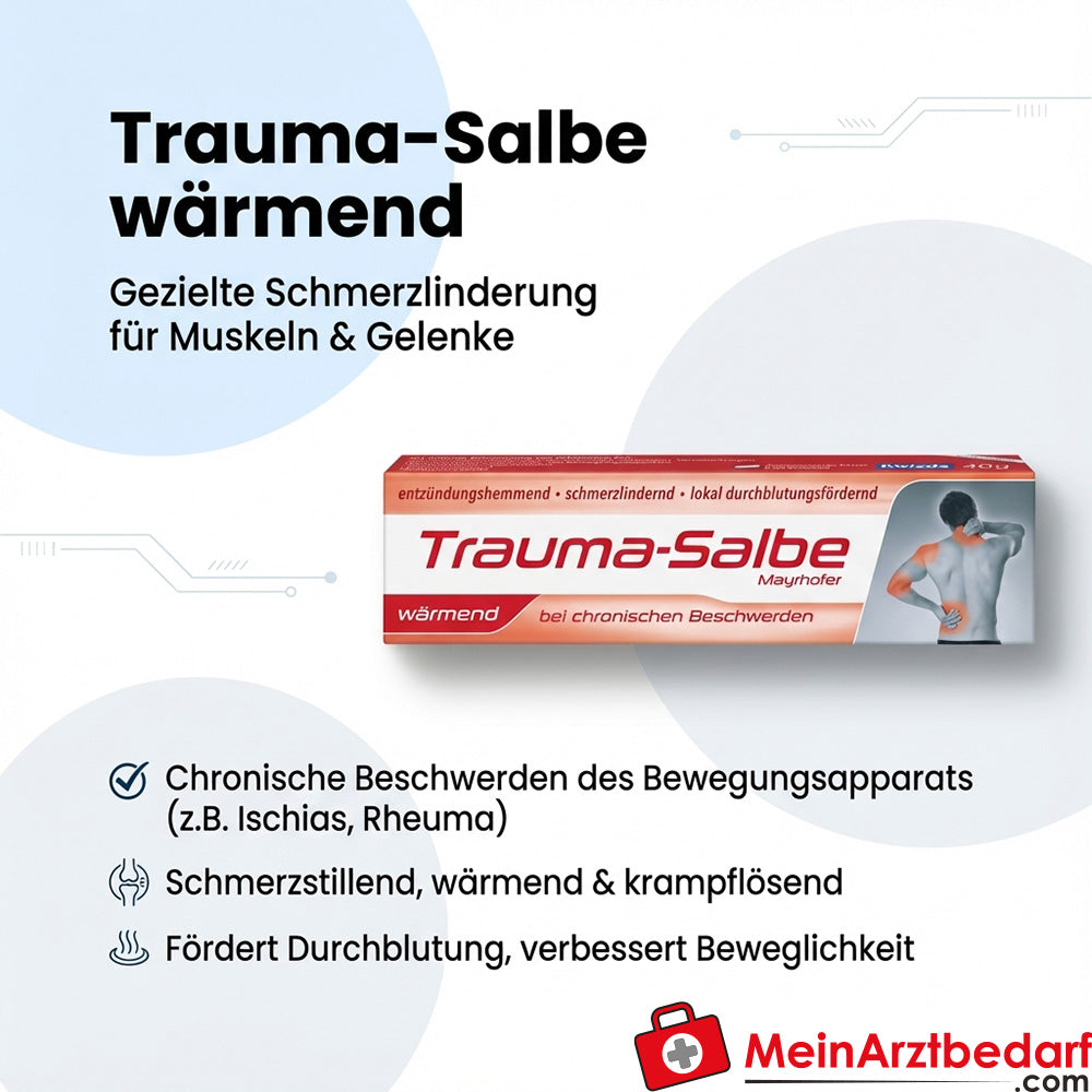 Kwizda-OTC Pommade traumatique chauffante 100g Pommade contre la douleur pour les muscles et les articulations