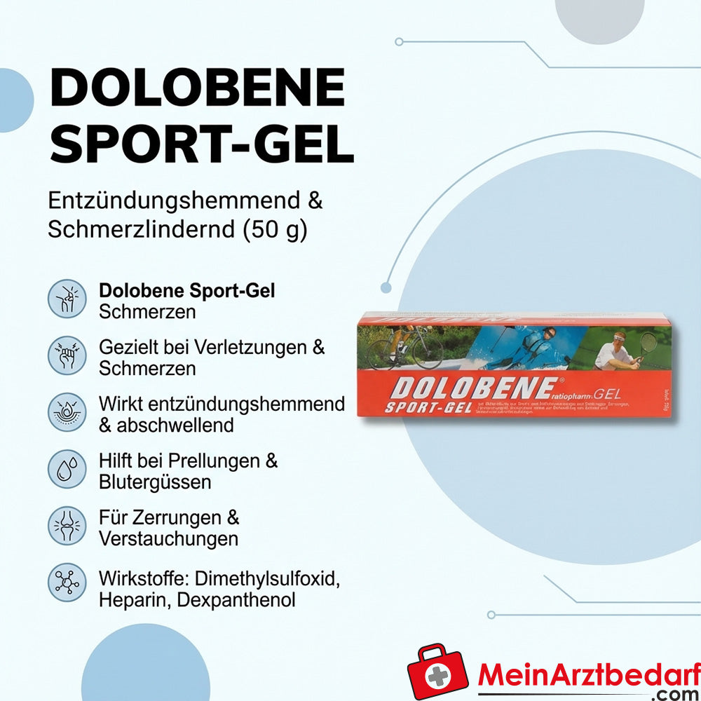 ratiopharm Dolobene Sport-Gel 50 g – entzündungshemmend, schmerzlindernd