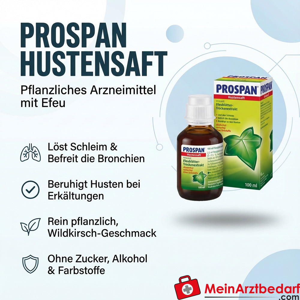 efeu allergie husten Prospan Hustensaft 100 ml pflanzlich Efeu schleimlösend zuckerfrei