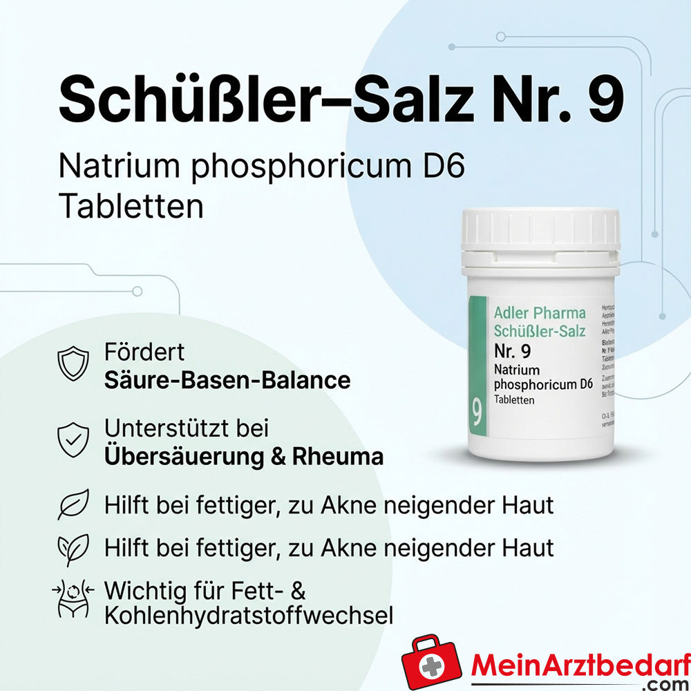 Adler Pharma Schüßler-Salz Nr. 9 Natrium phosphoricum D6 Tabletten