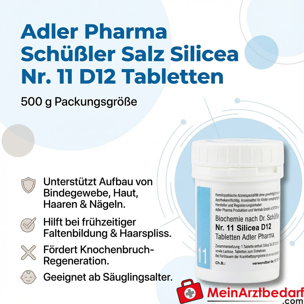 Adler Pharma Schüßler Salz Silicea Nr. 11 D12 Tabletten 500 g