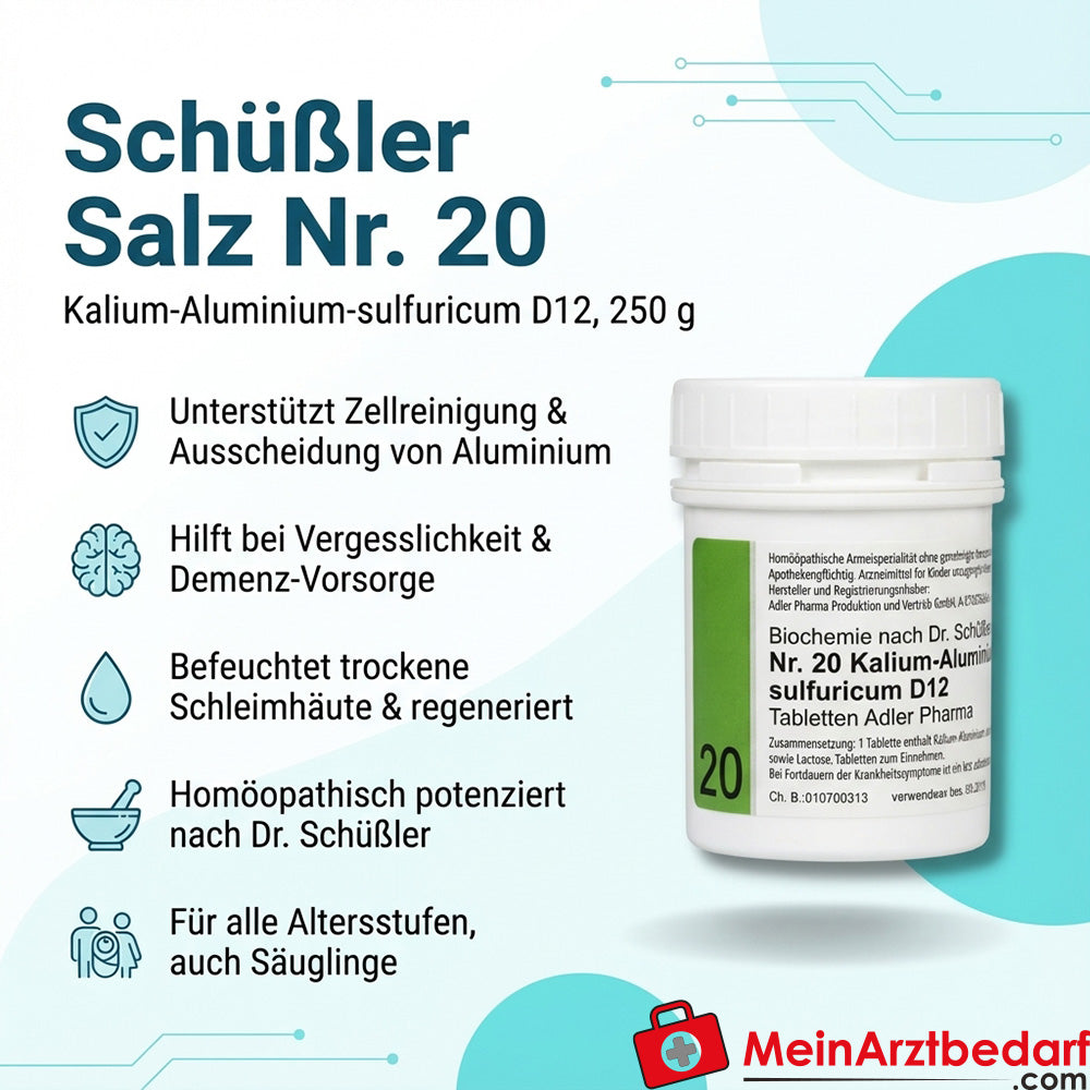 Adler Pharma Schüßler Salz Nr.20 D12 Tabletten 250 g