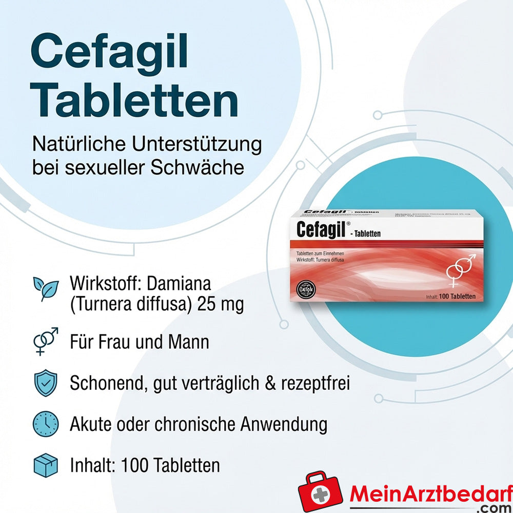 APO05 Cefagil tabletten 100 st. Turnera diffusa 25 mg voor hem en haar